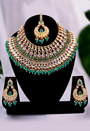 Stone Studded Choker Necklace Set