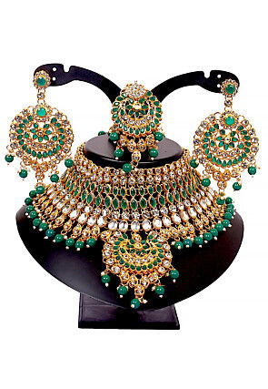 Stone Studded Choker Necklace Set