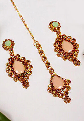 Stone Studded Choker Necklace Set