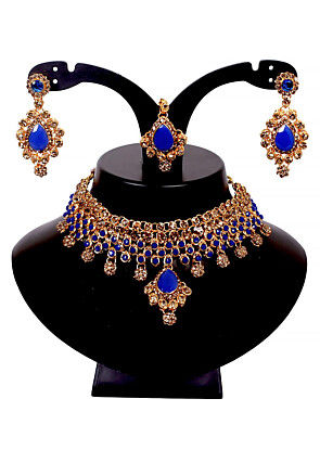 Stone Studded Choker Necklace Set