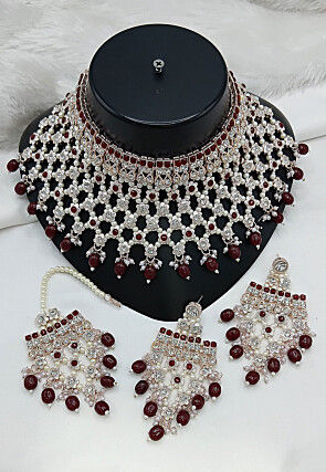 Stone Studded Choker Necklace Set