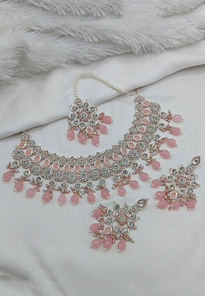 Stone Studded Choker Necklace Set