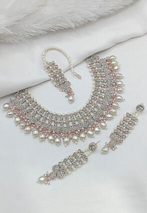 Stone Studded Choker Necklace Set