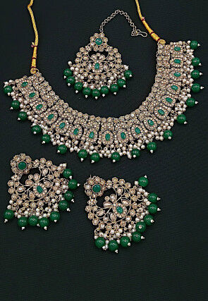 Stone Studded Choker Necklace Set