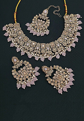 Stone Studded Choker Necklace Set