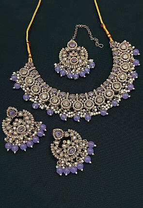 Stone Studded Choker Necklace Set