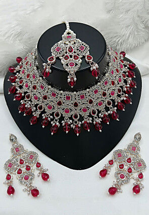 Stone Studded Choker Necklace Set