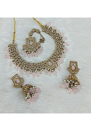 Stone Studded Choker Necklace Set