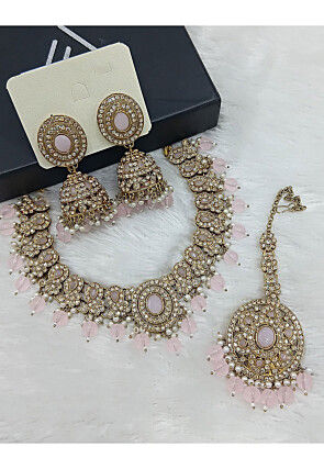 Stone Studded Choker Necklace Set