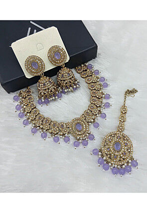 Stone Studded Choker Necklace Set