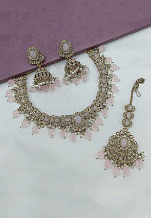 Stone Studded Choker Necklace Set