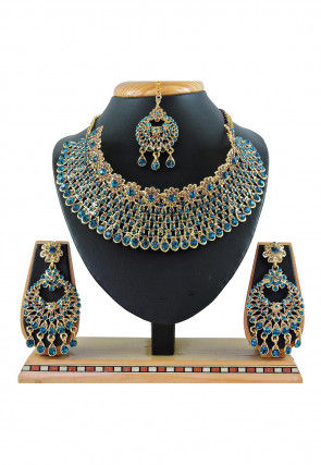 NoName Blue stone pendant discount 25% Blue Single WOMEN FASHION Accessories Costume jewellery set Blue 