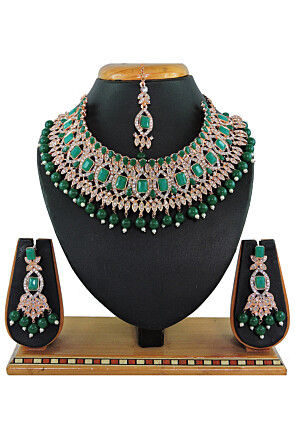 Stone Studded Choker Necklace Set