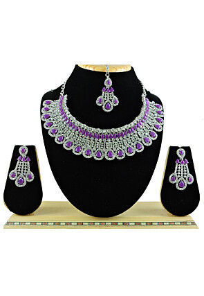Stone Studded Choker Necklace Set