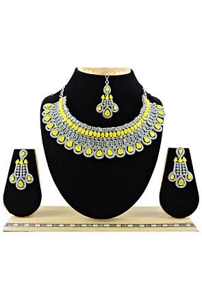 Stone Studded Choker Necklace Set