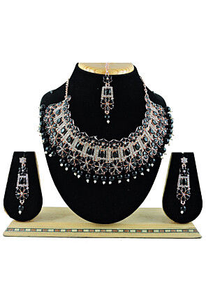 Stone Studded Choker Necklace Set