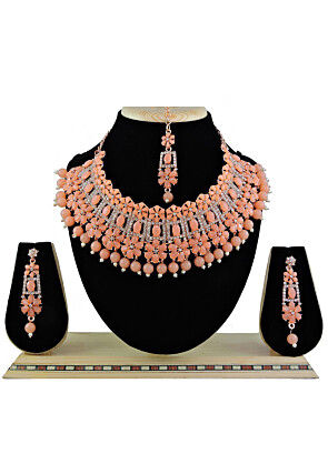 Stone Studded Choker Necklace Set