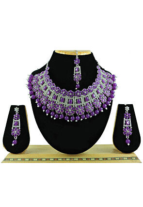 Stone Studded Choker Necklace Set