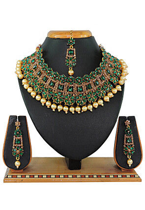 Stone Studded Choker Necklace Set