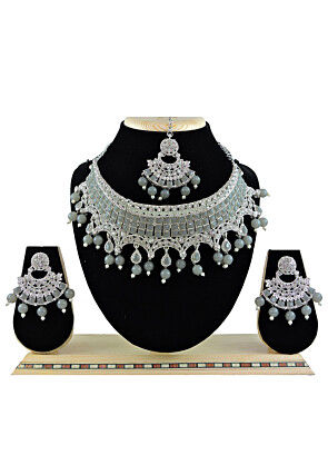 Stone Studded Choker Necklace Set