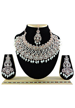 Stone Studded Choker Necklace Set