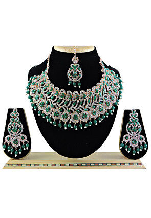 Stone Studded Choker Necklace Set