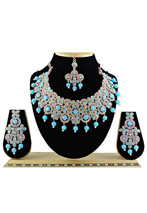 Stone Studded Choker Necklace Set