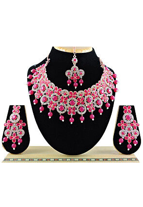 Stone Studded Choker Necklace Set