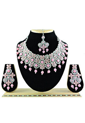 Stone Studded Choker Necklace Set