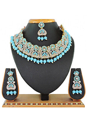 Stone Studded Choker Necklace Set