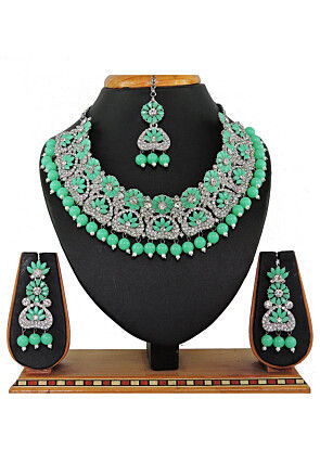 Stone Studded Choker Necklace Set