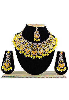 Stone Studded Choker Necklace Set