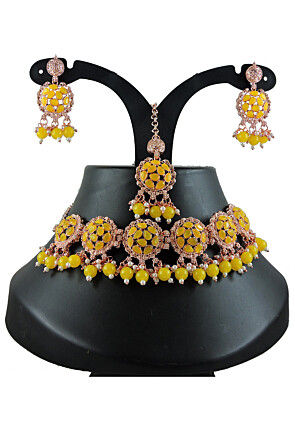 Stone Studded Choker Necklace Set