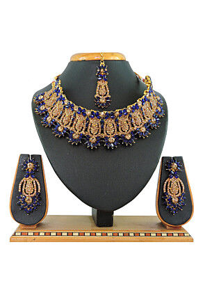 Stone Studded Choker Necklace Set