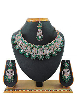 Stone Studded Choker Necklace Set