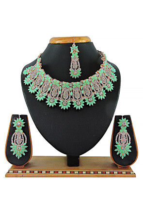 Stone Studded Choker Necklace Set