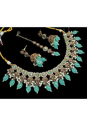 Stone Studded Choker Necklace Set