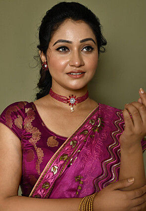 Stone Studded Choker Necklace Set