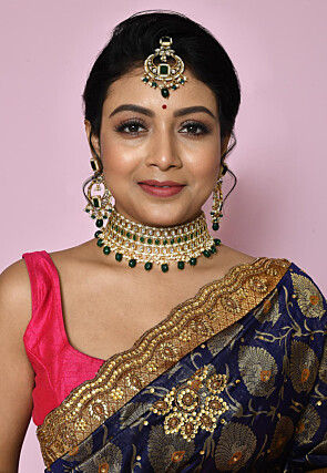 Stone Studded Choker Necklace Set