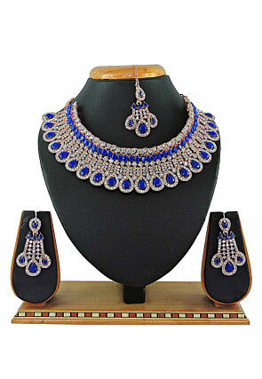 Stone Studded Choker Necklace Set