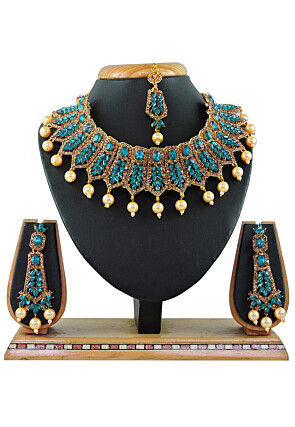 Stone Studded Choker Necklace Set