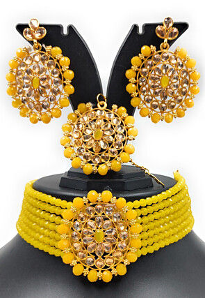 Stone Studded Choker Necklace Set