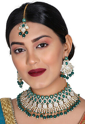 Stone Studded Choker Necklace Set