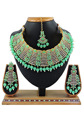Stone Studded Choker Necklace Set