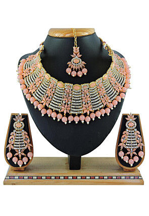 Stone Studded Choker Necklace Set