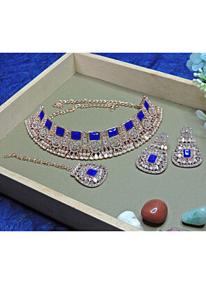 Stone Studded Choker Necklace Set