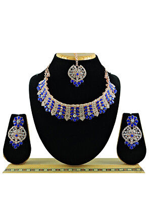 Stone Studded Choker Necklace Set