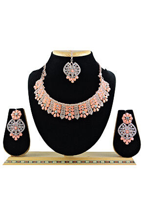 Stone Studded Choker Necklace Set