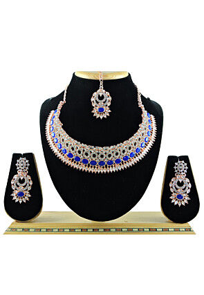 Stone Studded Choker Necklace Set
