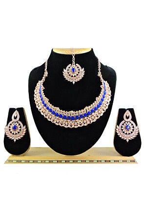 Stone Studded Choker Necklace Set